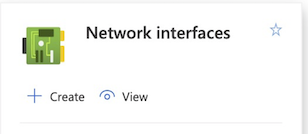Azure Create Network Interface