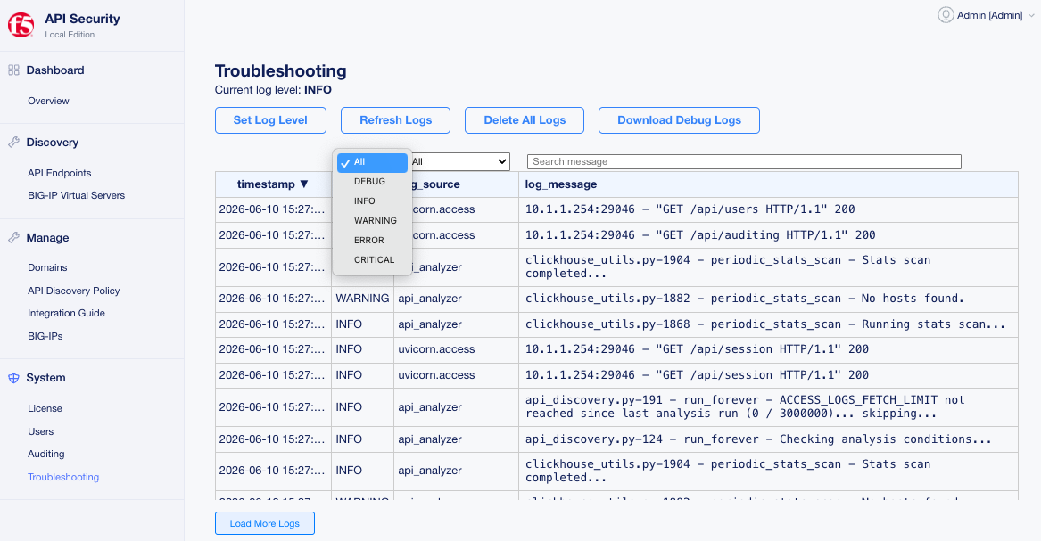 Troubleshooting page