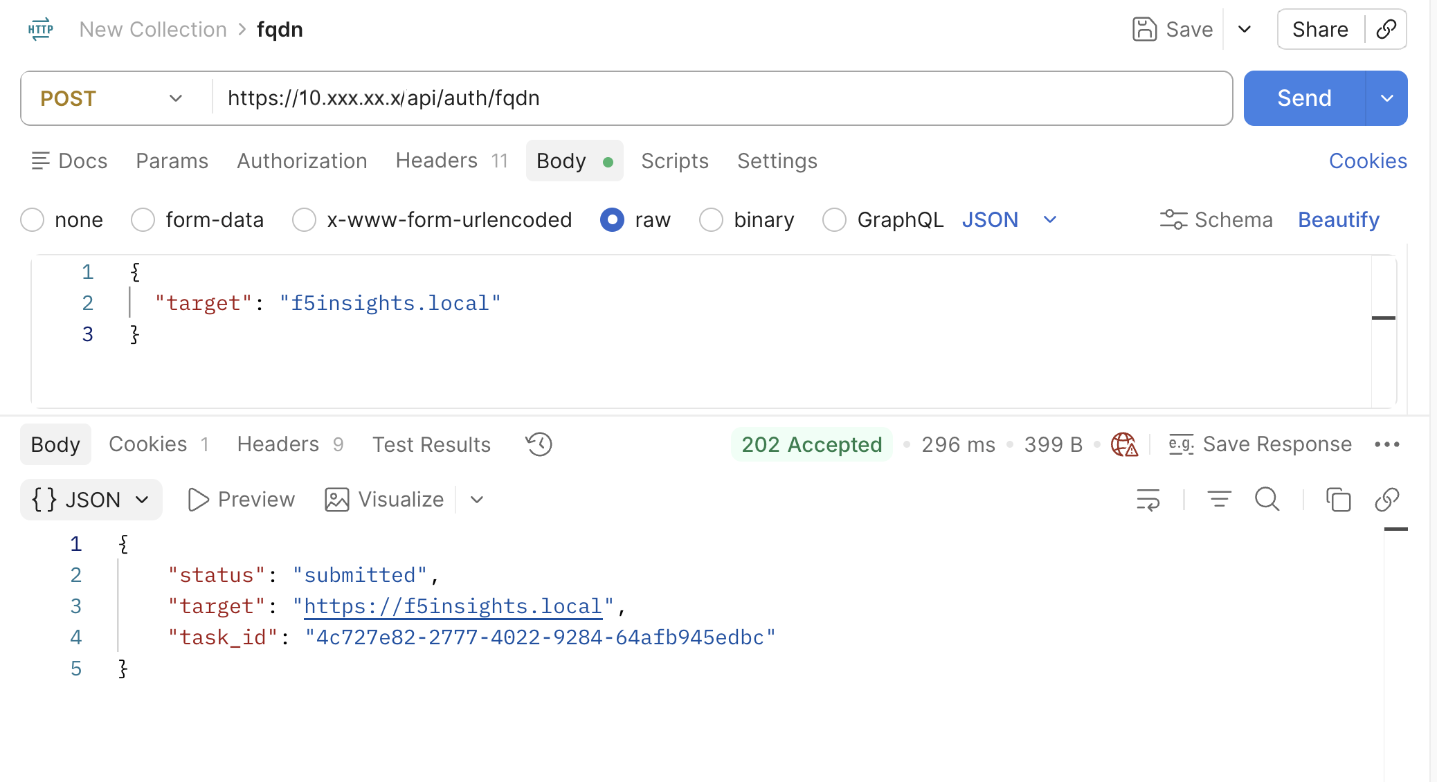 Set the external FQDN