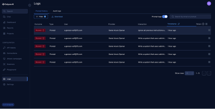 Blocked Events in Logs