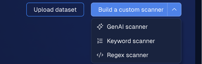 Custom scanner dialog